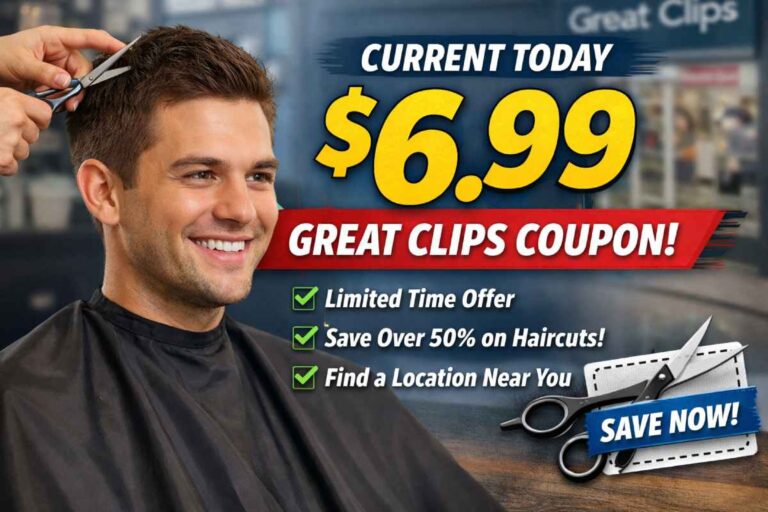 Current Today $6.99 Great Clips Coupon