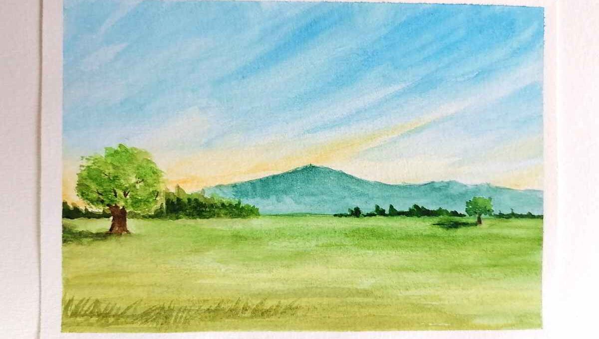 Easy Landscape Watercolor Painting For Beginners