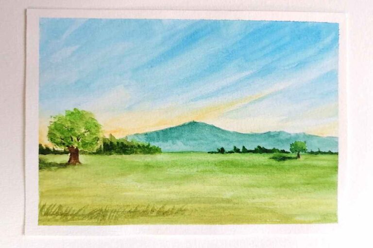 Easy Landscape Watercolor Painting For Beginners