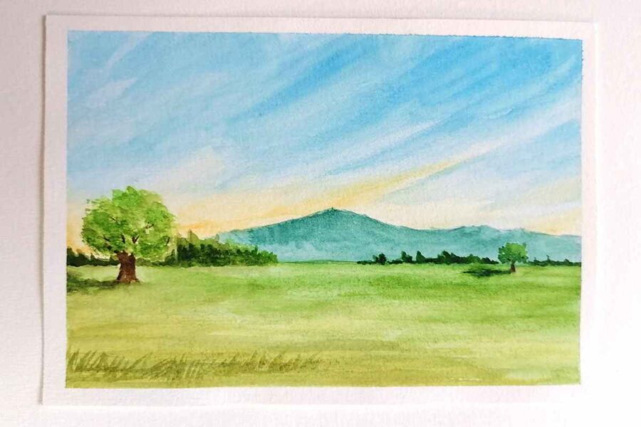 Easy Landscape Watercolor Painting For Beginners