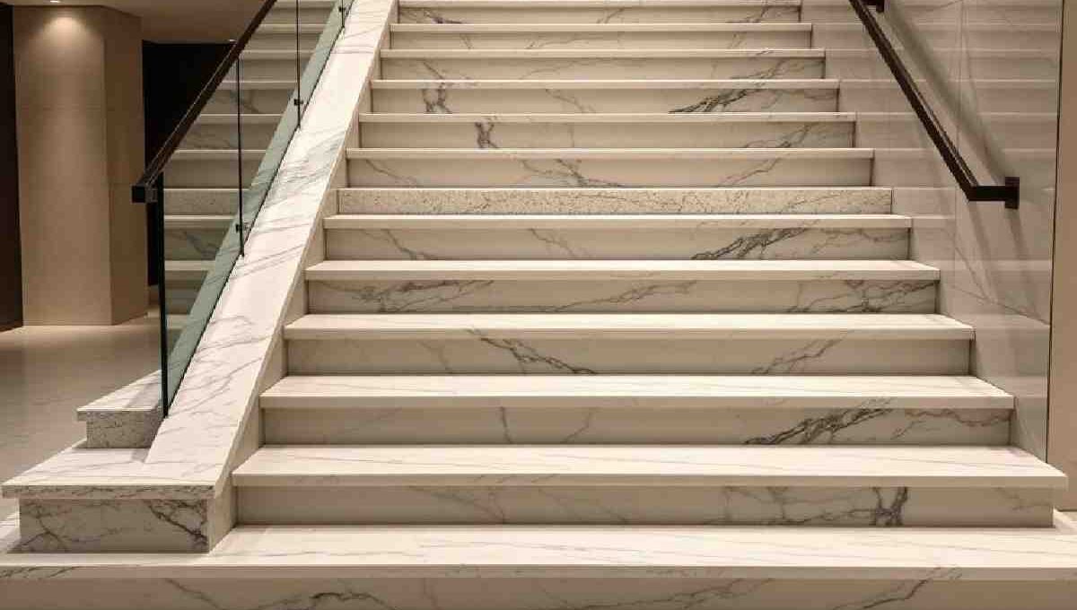 Double Moulding Granite Modern Granite Stairs Design