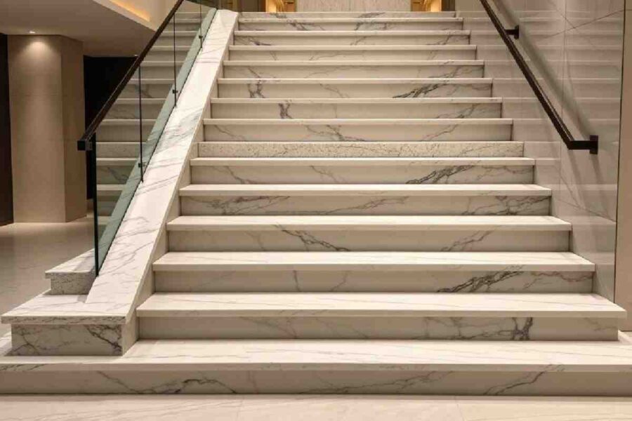 Double Moulding Granite Modern Granite Stairs Design