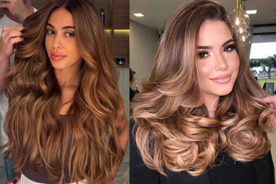 Golden Brown Honey Caramel Brown Hair