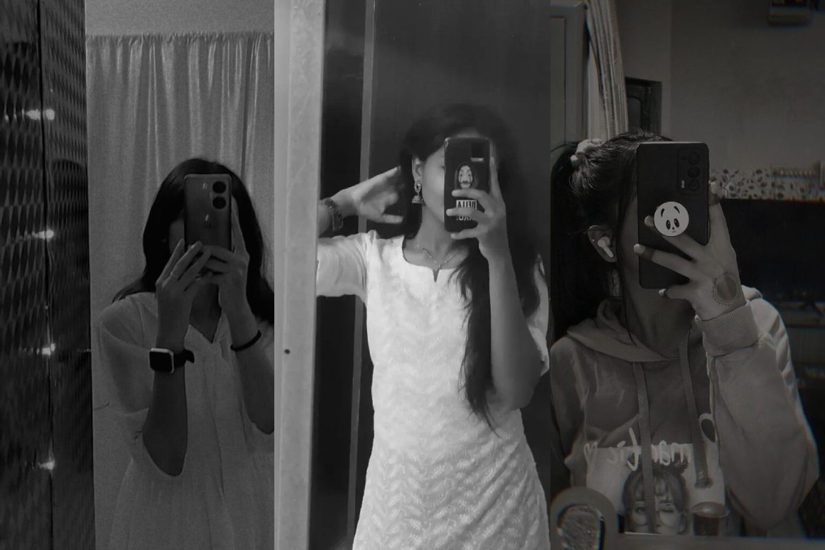 Instagram Profile Hidden Face Mirror Selfie